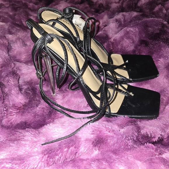 LEMONADE Women Strappy Lace-Up Stiletto High Heels sandals Size 7 - Picture 4 of 9